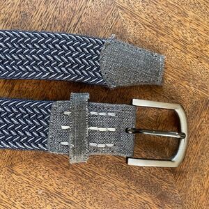 Cuater Belt Travis Matthew Men's S Blue Woven Braided Stretch Golf Buckle
